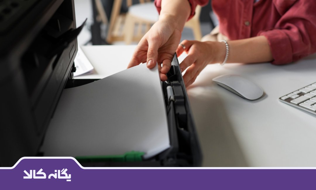 2- شروع فرآیند چاپ با پرینتر لیزری سیاه و سفید